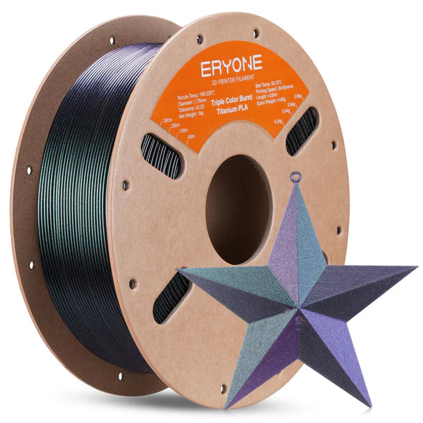 PLA Burnt Titanium Filament - 1.75mm±0.03mm (1kg) 