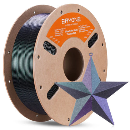 PLA Burnt Titanium Filament - 1.75mm±0.03mm (1kg) 