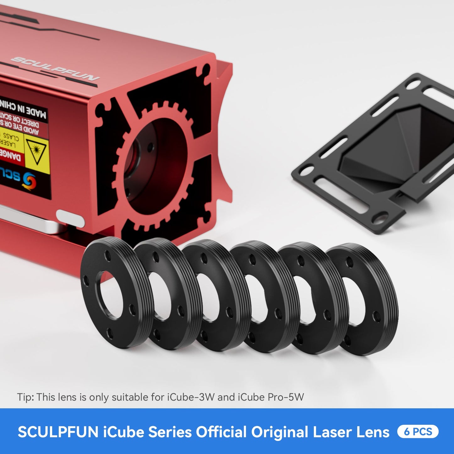 SCULPFUN Laser Engraver Lens 6Pcs for iCube 3W / iCube Pro 5W