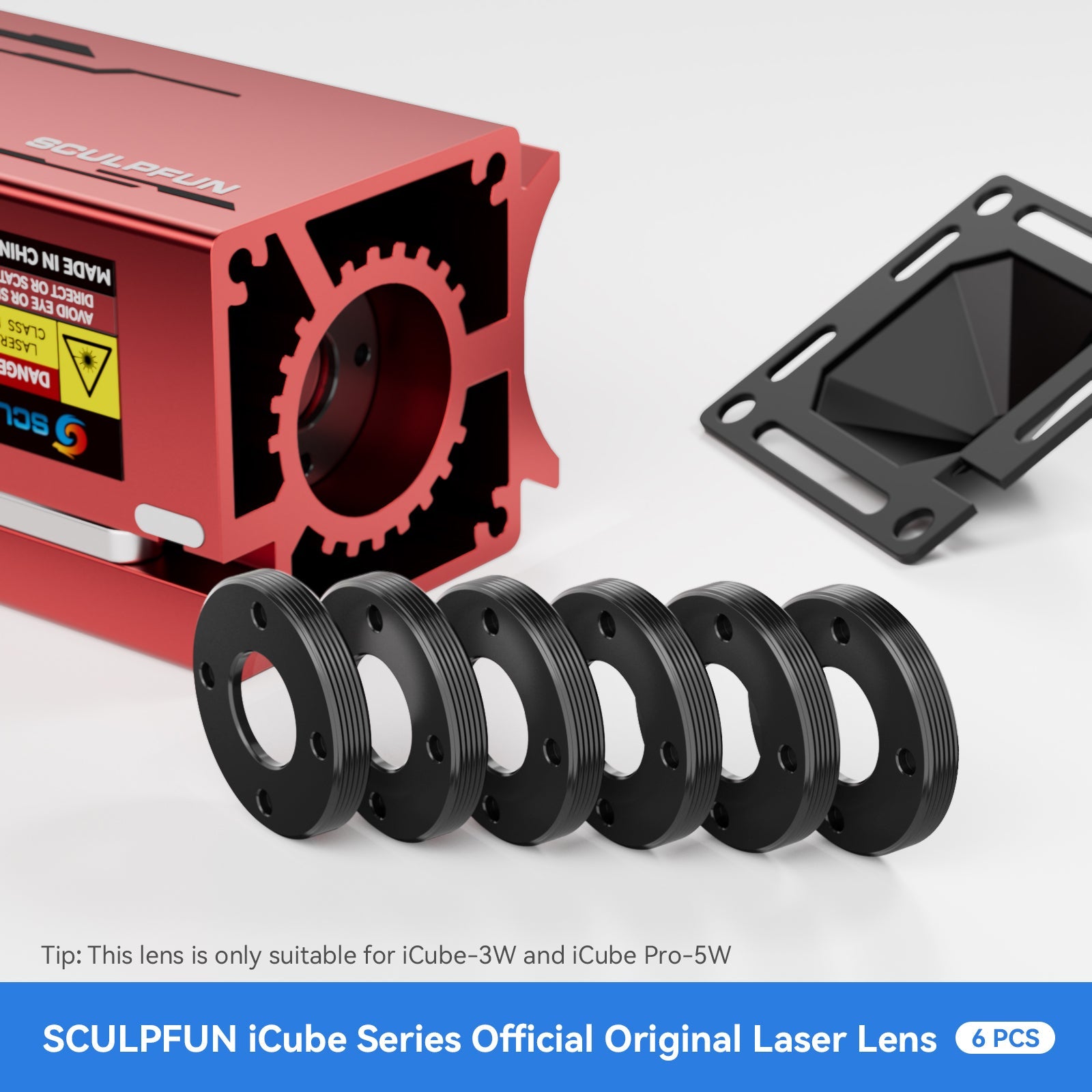SCULPFUN Laser Engraver Lens 6Pcs for iCube 3W / iCube Pro 5W
