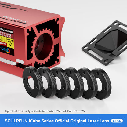 SCULPFUN Laser Engraver Lens 6Pcs for iCube 3W / iCube Pro 5W