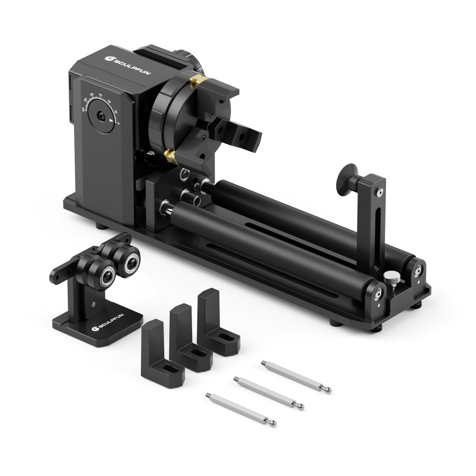 SCULPFUN RA Pro Max 4 in 1 Rotary Roller & Chuck for Laser Engraver