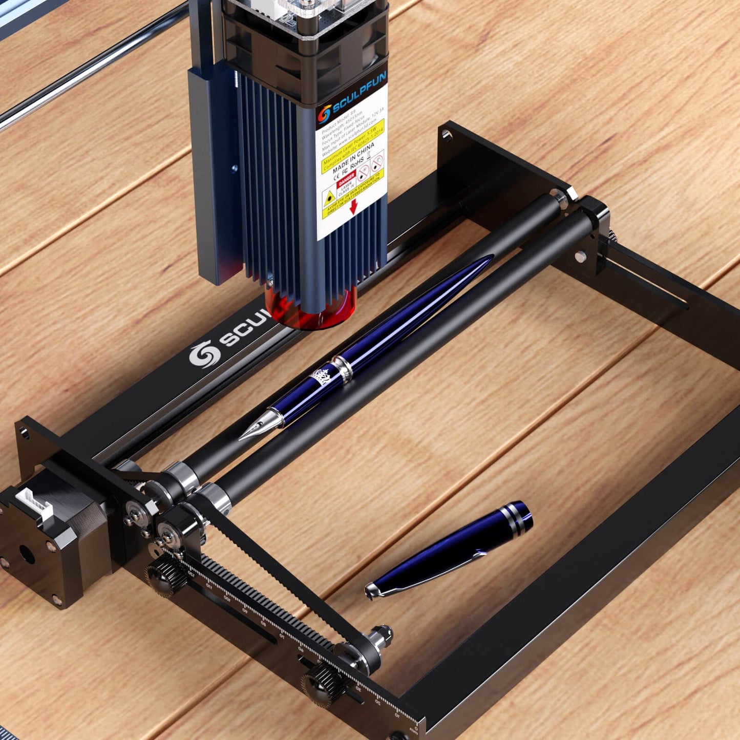 SCULPFUN Laser Rotary Roller For Laser Engraver Y-axis Rotary Roller 360°Rotating