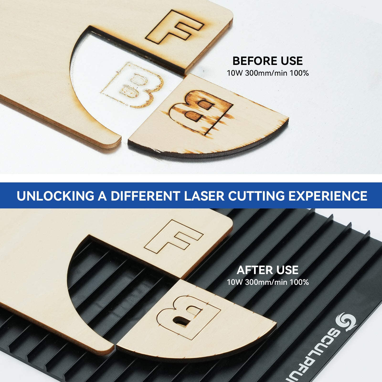 SCULPFUN iCube Laser Engraver Honeycomb Panel & 15L/Min Air Pump Kit