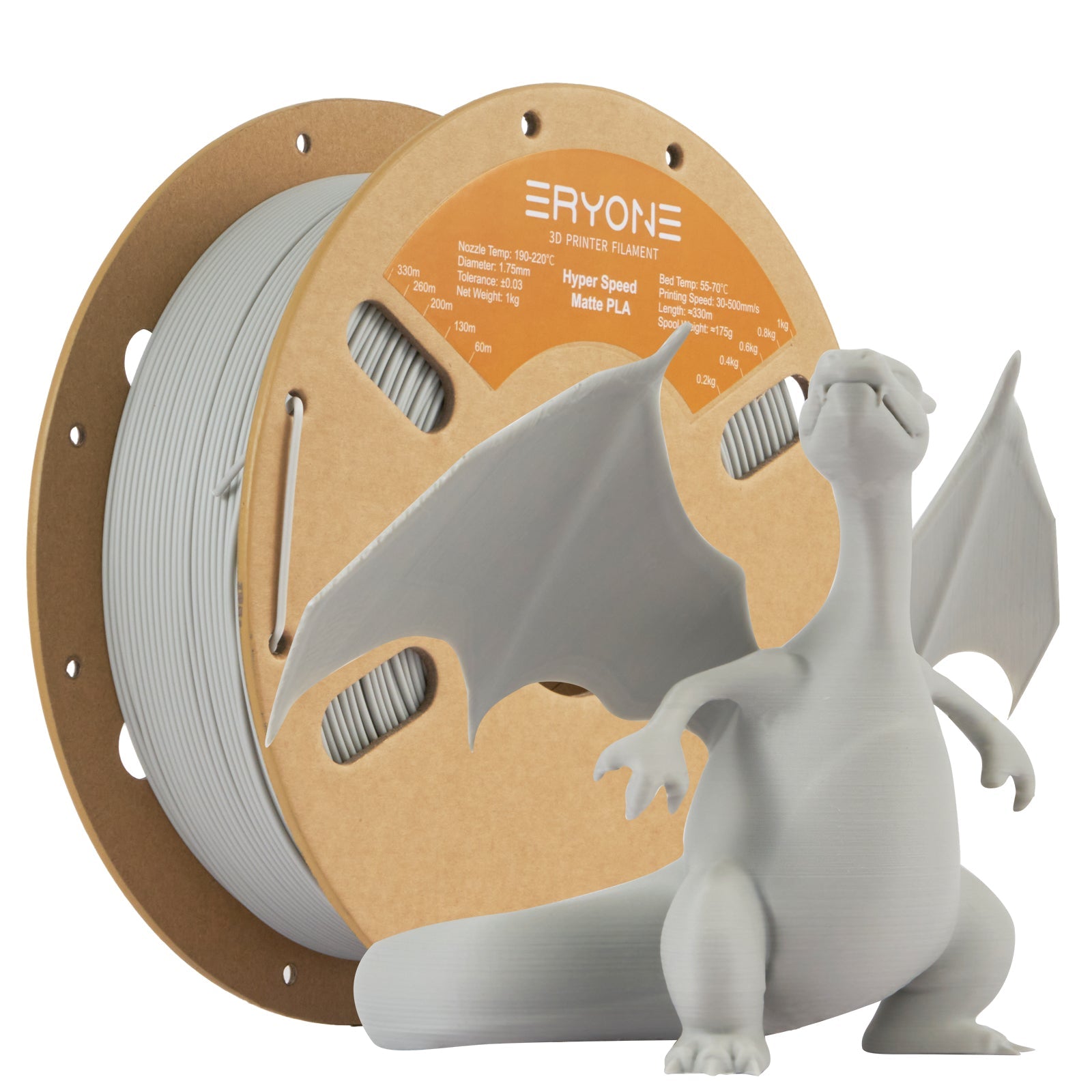 PLA Matte Filament - 1.75mm±0.03mm (1kg)