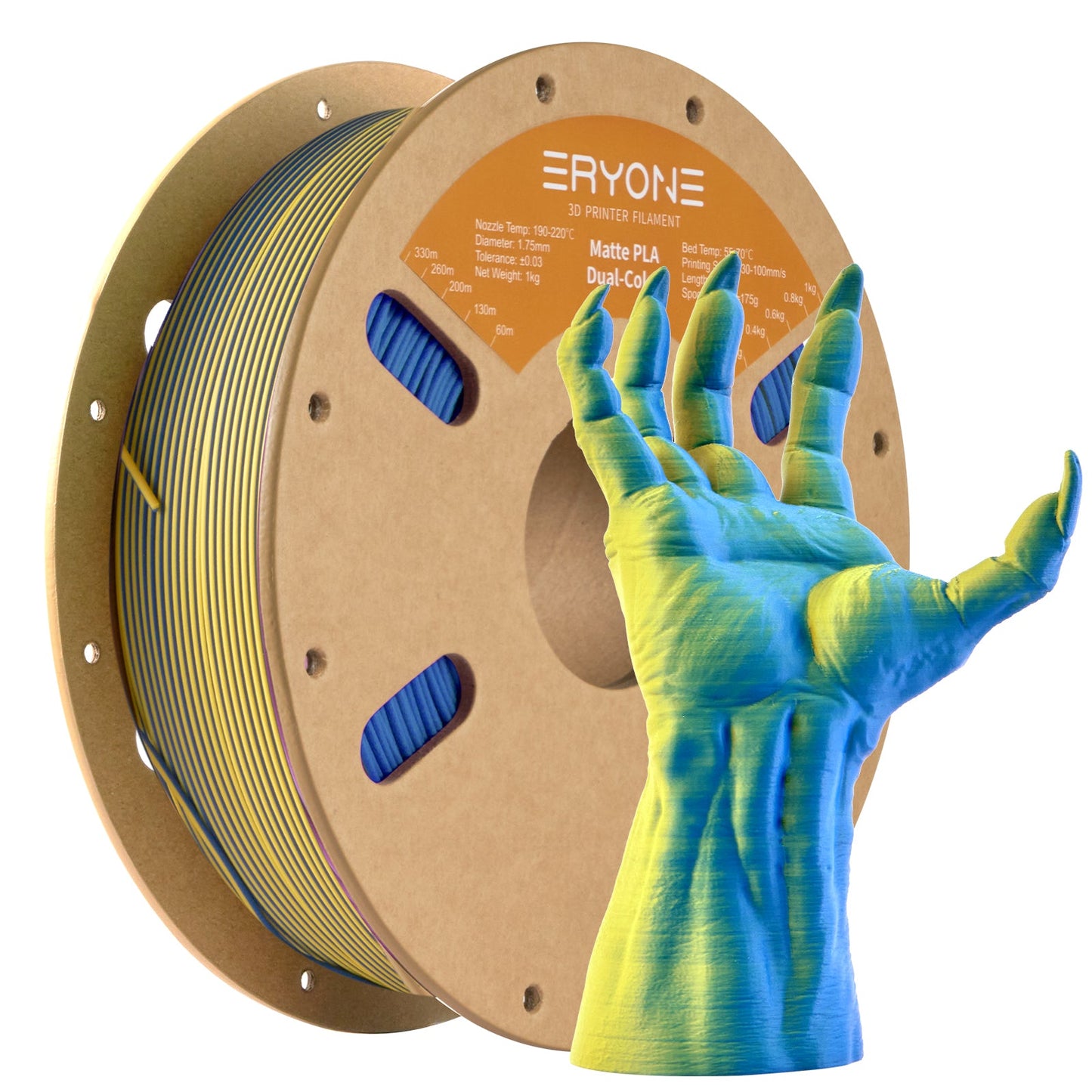 PLA Matte Dual-Color Filament - 1.75mm±0.03mm (1kg)