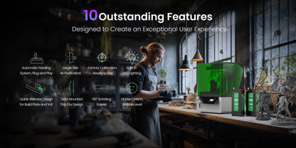 Uniformation GK3 Pro – High-resolution professional resin printer with 385 nm light source and active resin temperature control