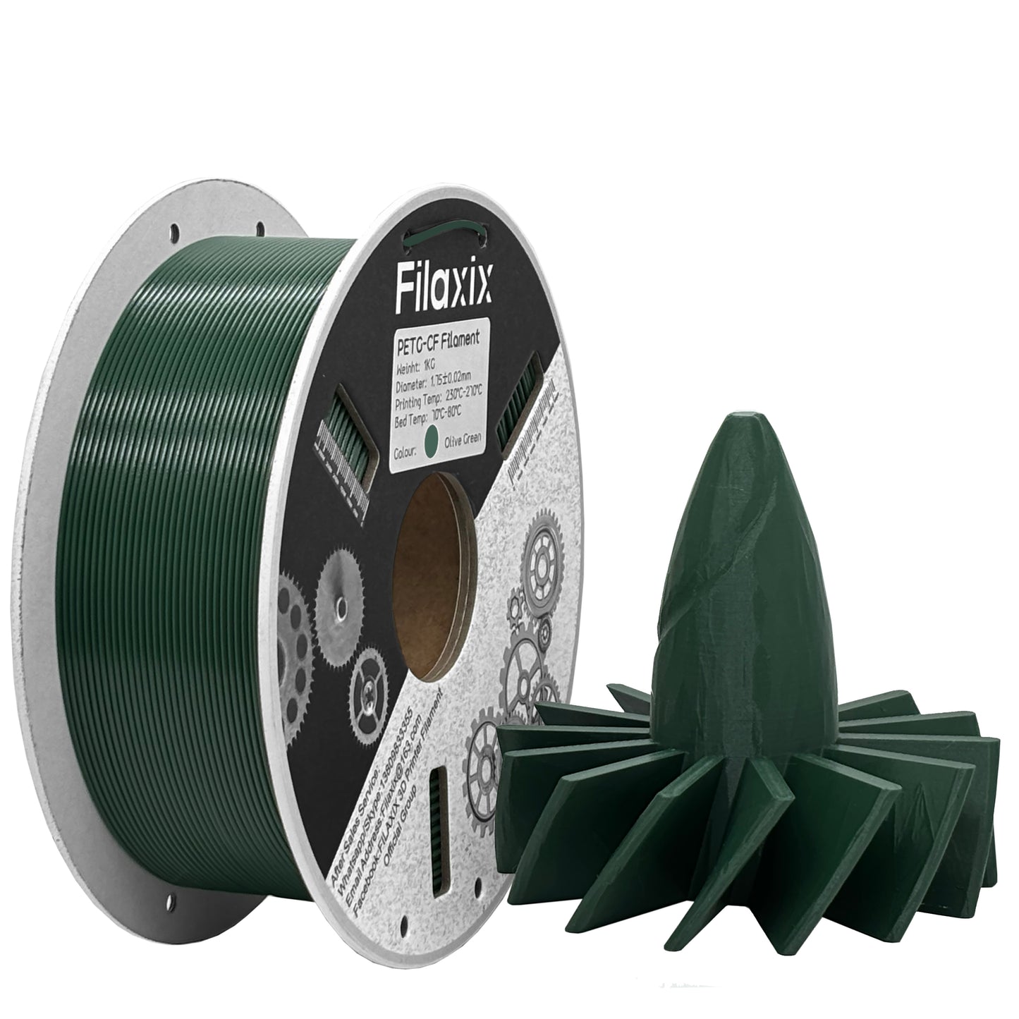 PETG-CF - Carbon fiber reinforced PETG - Filaxix