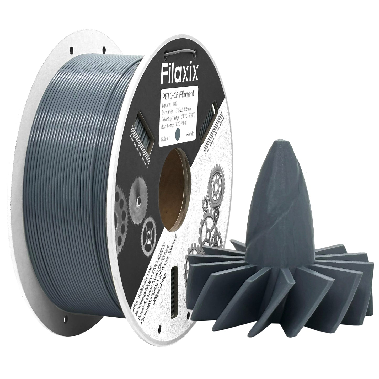 PETG-CF - Carbon fiber reinforced PETG - Filaxix