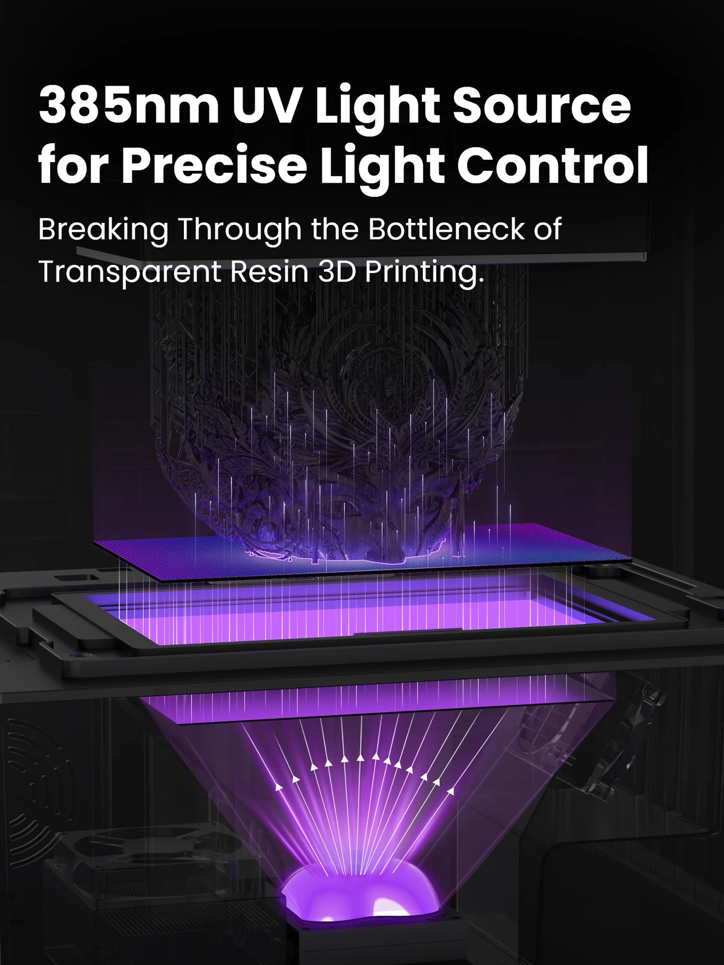 Uniformation GK3 Pro – High-resolution professional resin printer with 385 nm light source and active resin temperature control