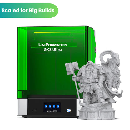 Uniformation GK3 Ultra – Large-format 16K professional resin printer with 405 nm UV