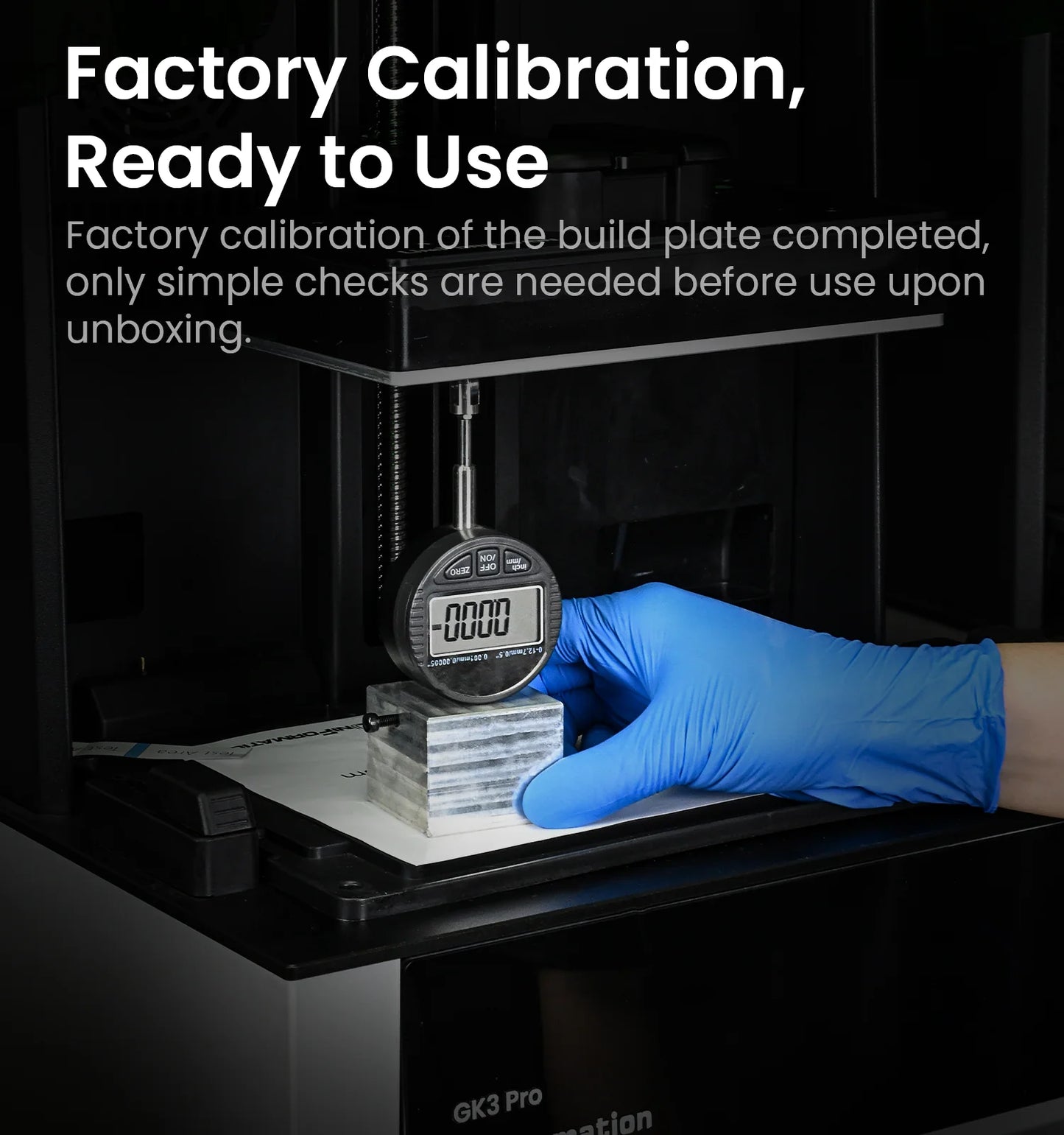 Uniformation GK3 Pro – High-resolution professional resin printer with 385 nm light source and active resin temperature control