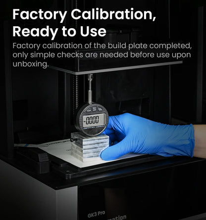 Uniformation GK3 Pro – High-resolution professional resin printer with 385 nm light source and active resin temperature control