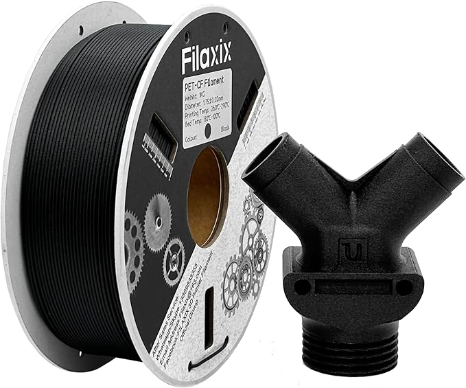 PET-CF - Carbon fiber reinforced PET, Black - Filaxix