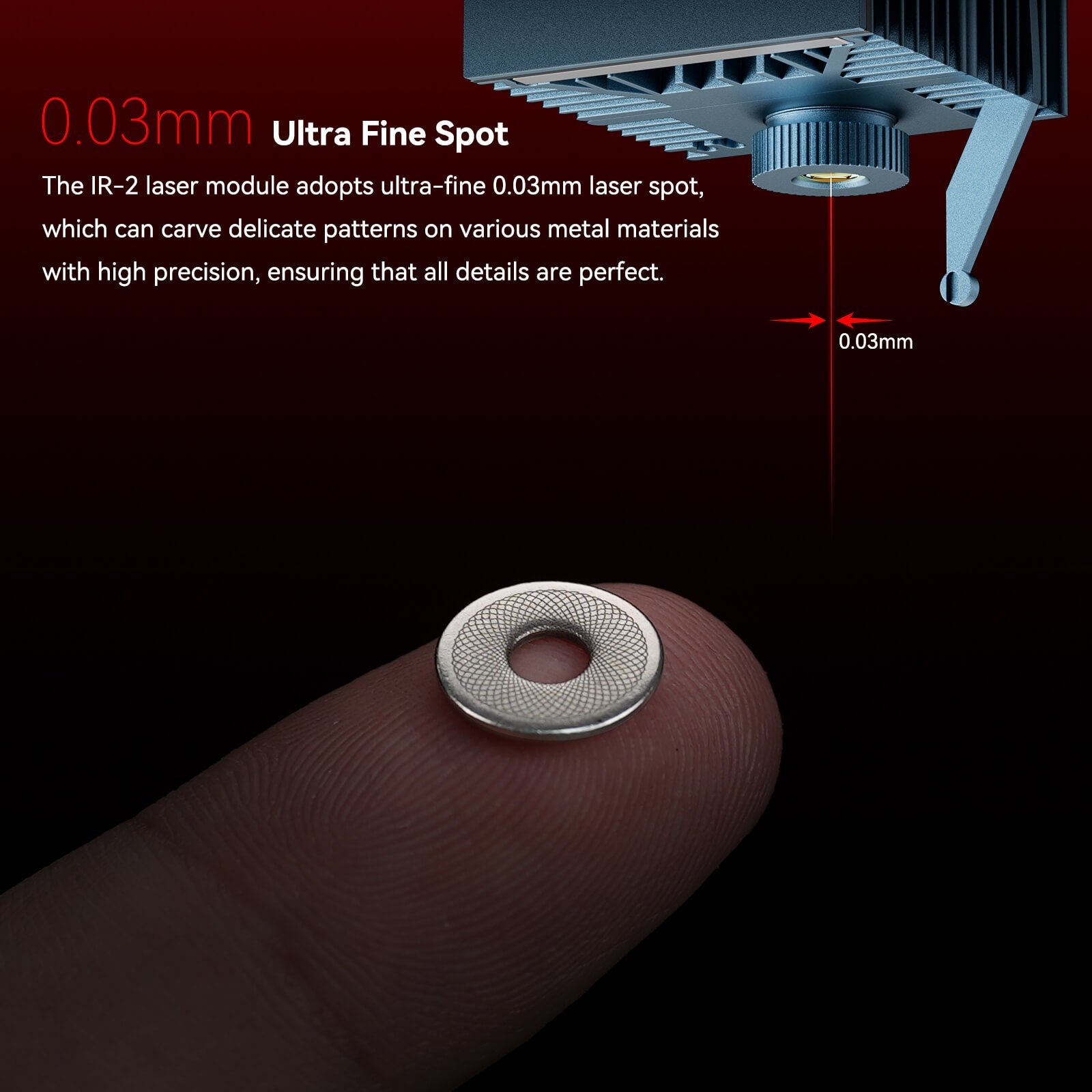 Sculpfun IR-2 1064nm Infrared Laser Module For S9/S10/S30 Series/Ultra Series/SF-A9