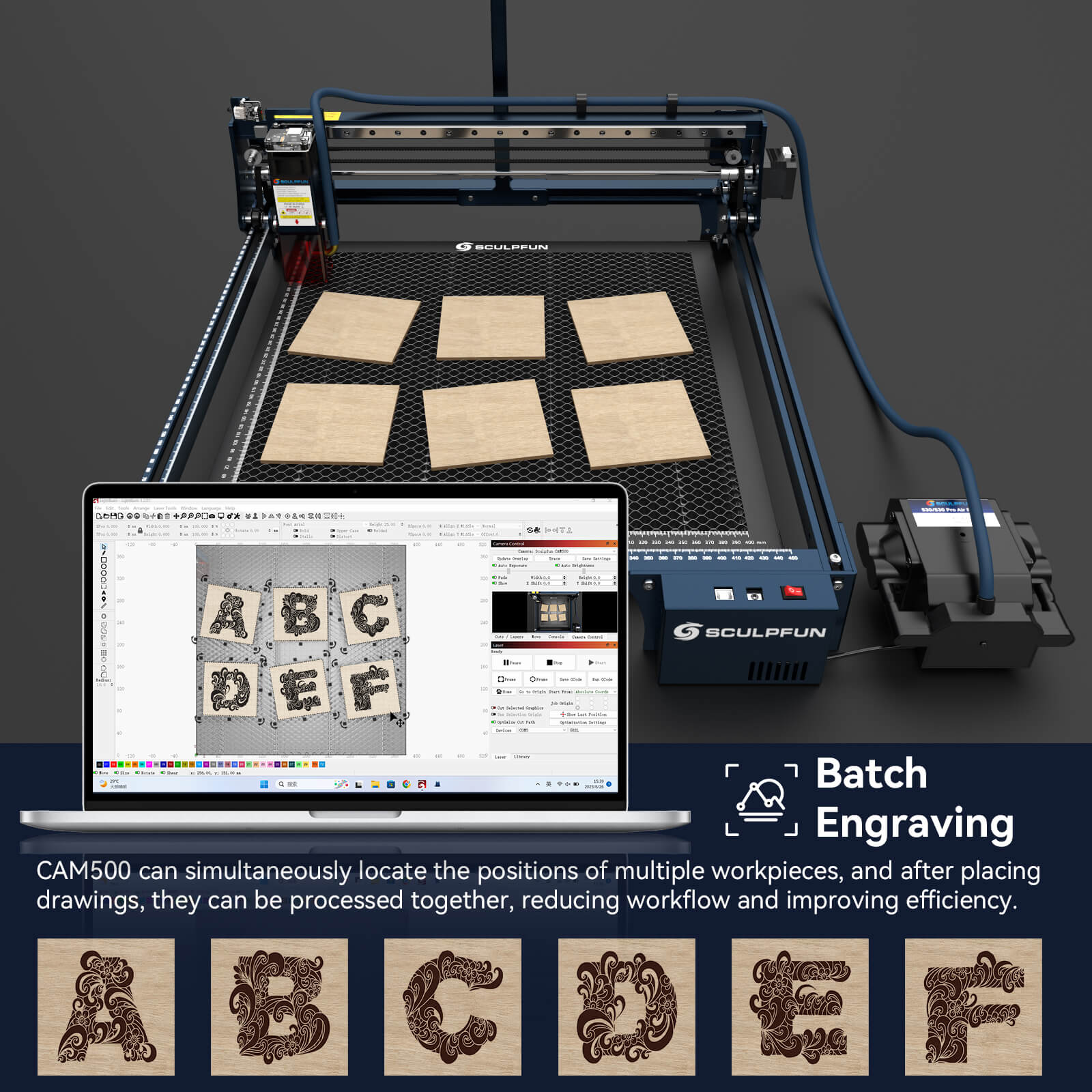 SCULPFUN CAM500 Lightburn Camera Precise Positioning for Laser Engravers