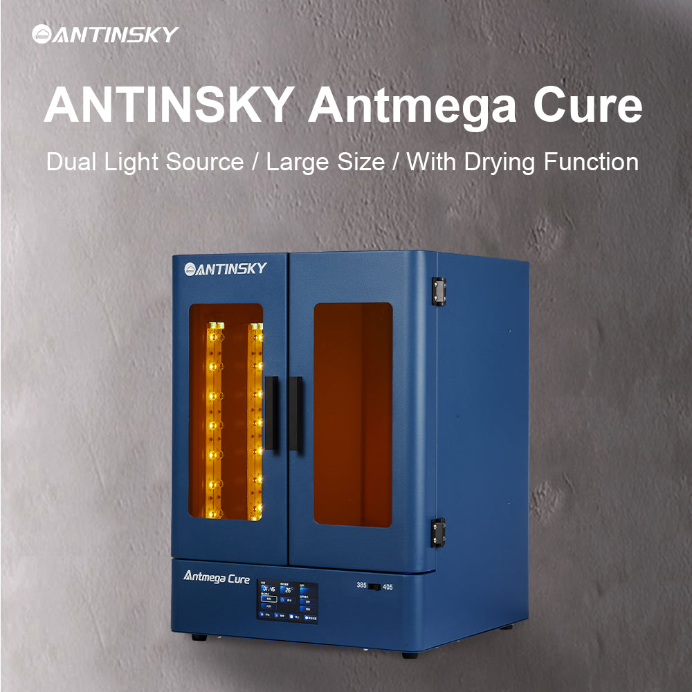 Antinsky Antmega Cure – Large-format UV post-curing with dual wavelength 385 nm + 405 nm