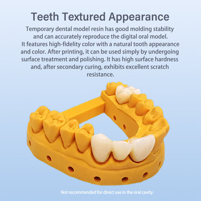 Resin for temporary dental models