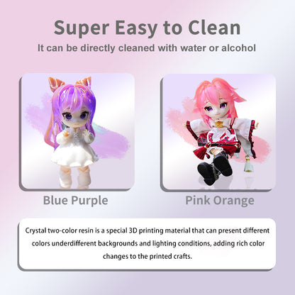 Crystal Bicolor Resin 