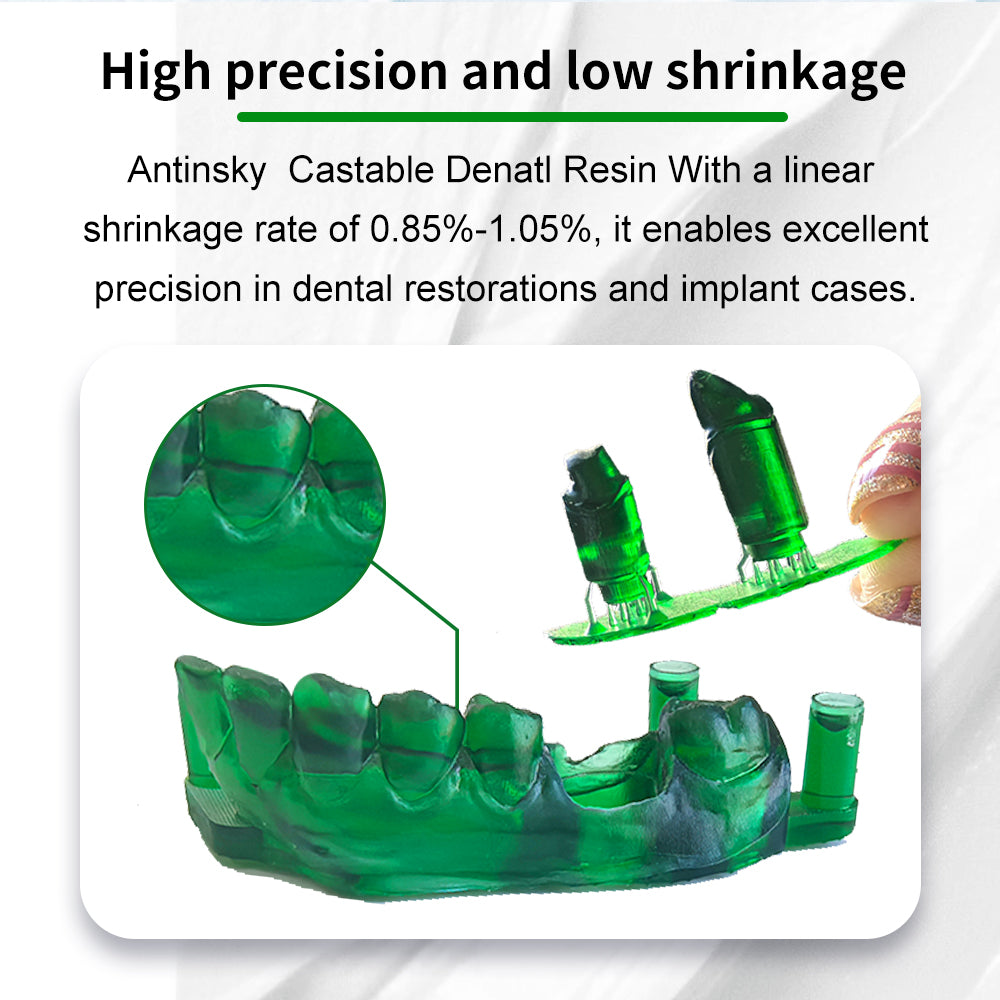 Resin for dental casting molds 