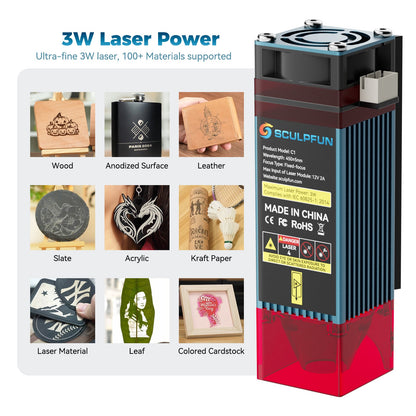 [Early Bird Sale]Sculpfun C1 Mini Portable Laser Engraver