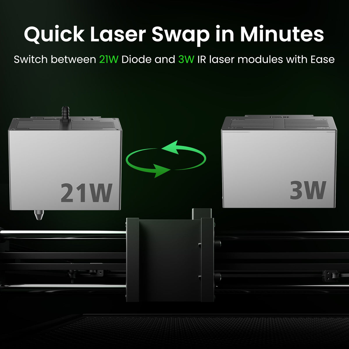 SCULPFUN E1 Pro Dual Laser Graviermaschine 21W + 3W IR 400 x 320 mm