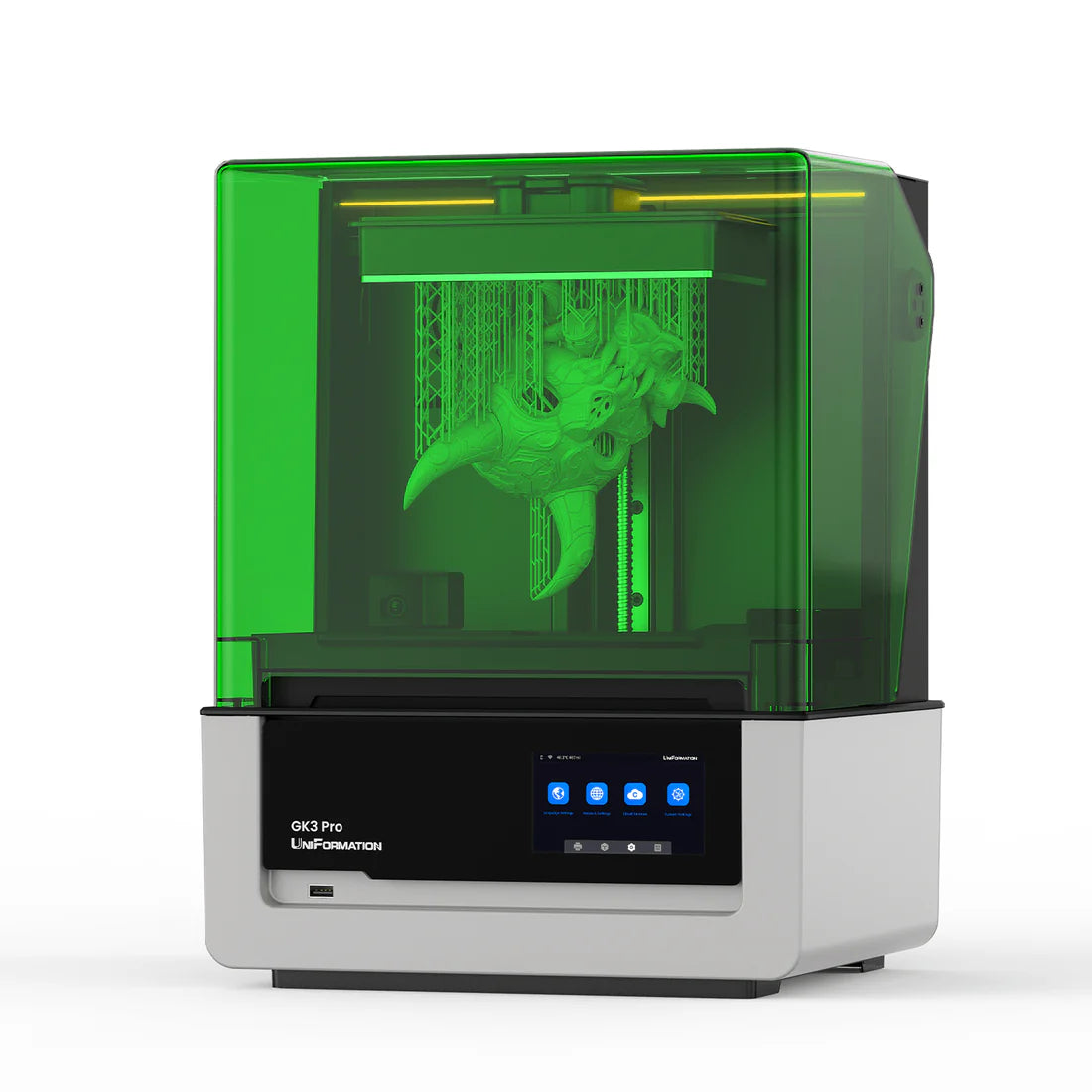 Uniformation GK3 Pro – High-resolution professional resin printer with 385 nm light source and active resin temperature control