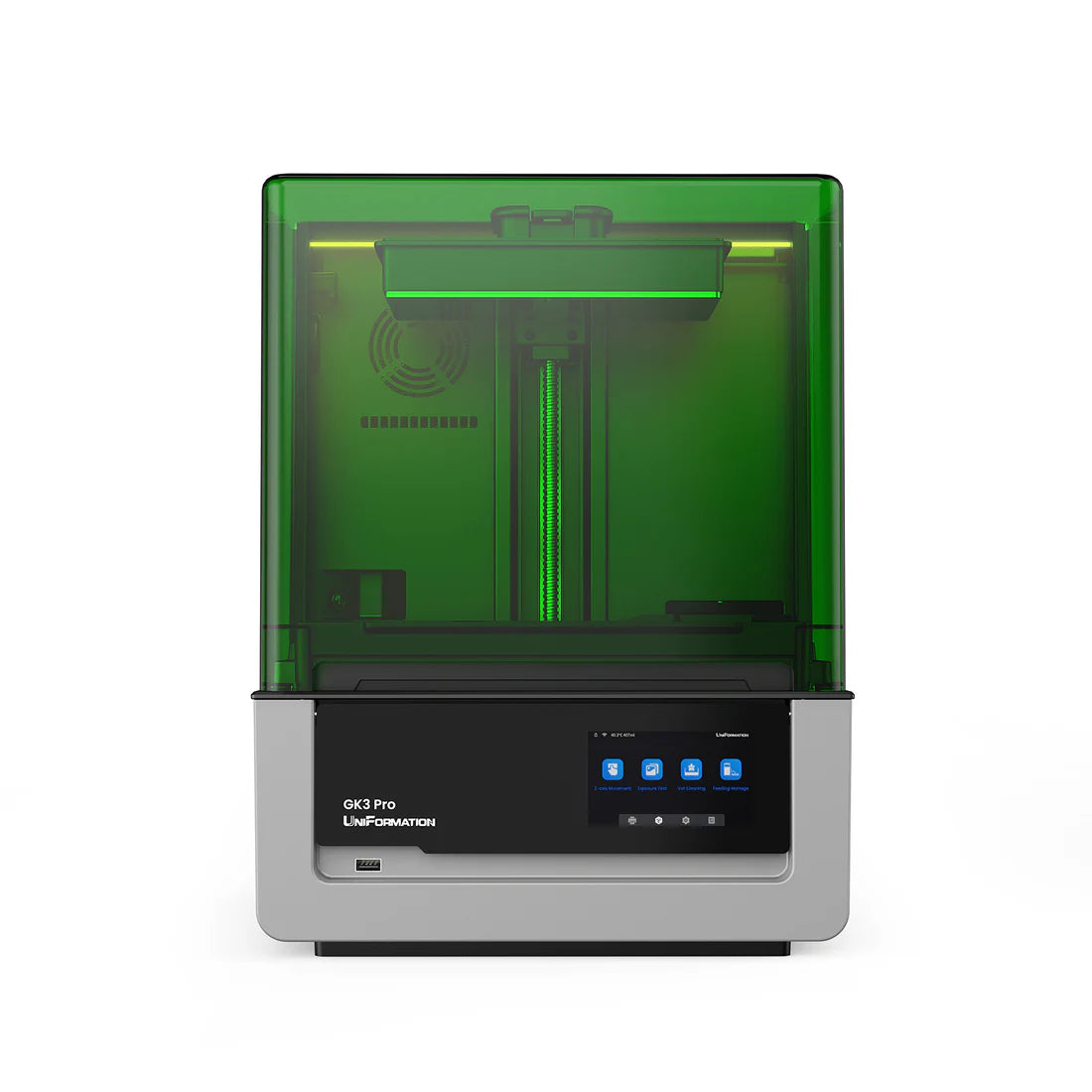 Uniformation GK3 Pro – High-resolution professional resin printer with 385 nm light source and active resin temperature control
