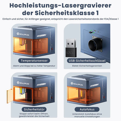 Sculpfun iCube Ultra - Flagship portable laser engraver with dual laser equipment