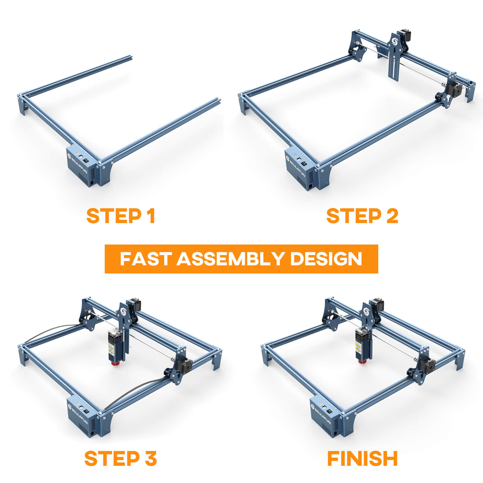 SCULPFUN S9 5.5W Laser Engraver With 0.06mm Ultra-Fine Compressed Spot