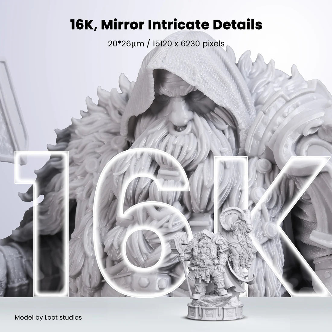 Uniformation GK3 Ultra – Large-format 16K professional resin printer with 405 nm UV