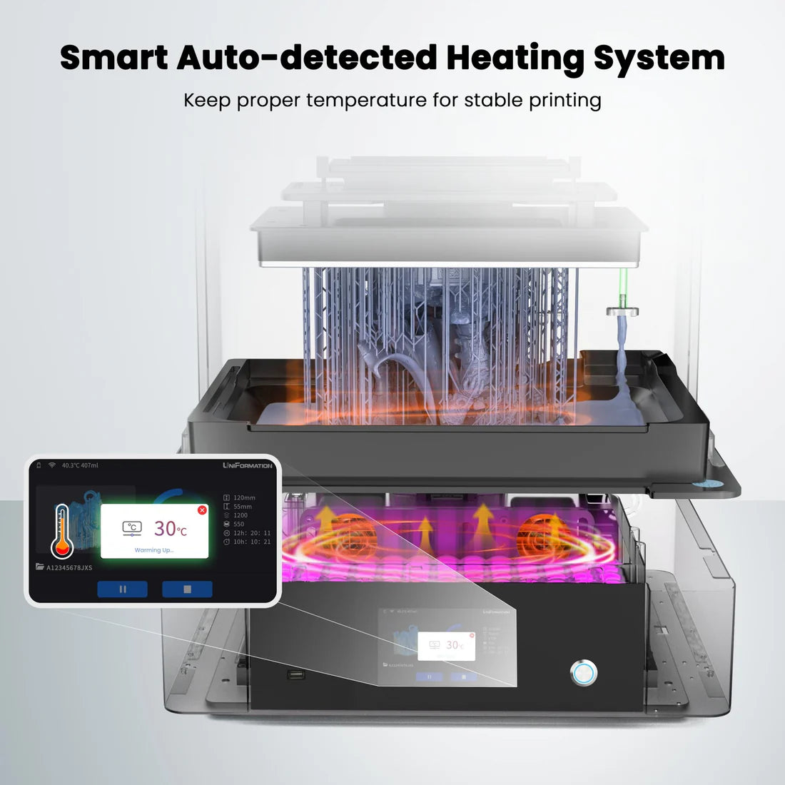 Uniformation GK3 Ultra – Large-format 16K professional resin printer with 405 nm UV